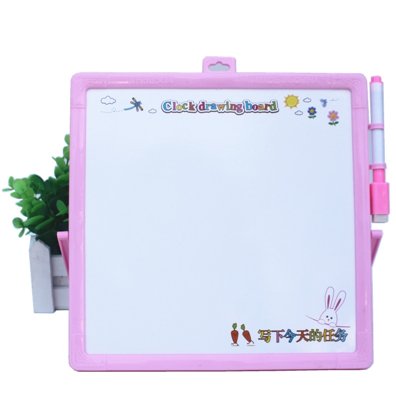 Kid's Whiteboard with Learning Clock