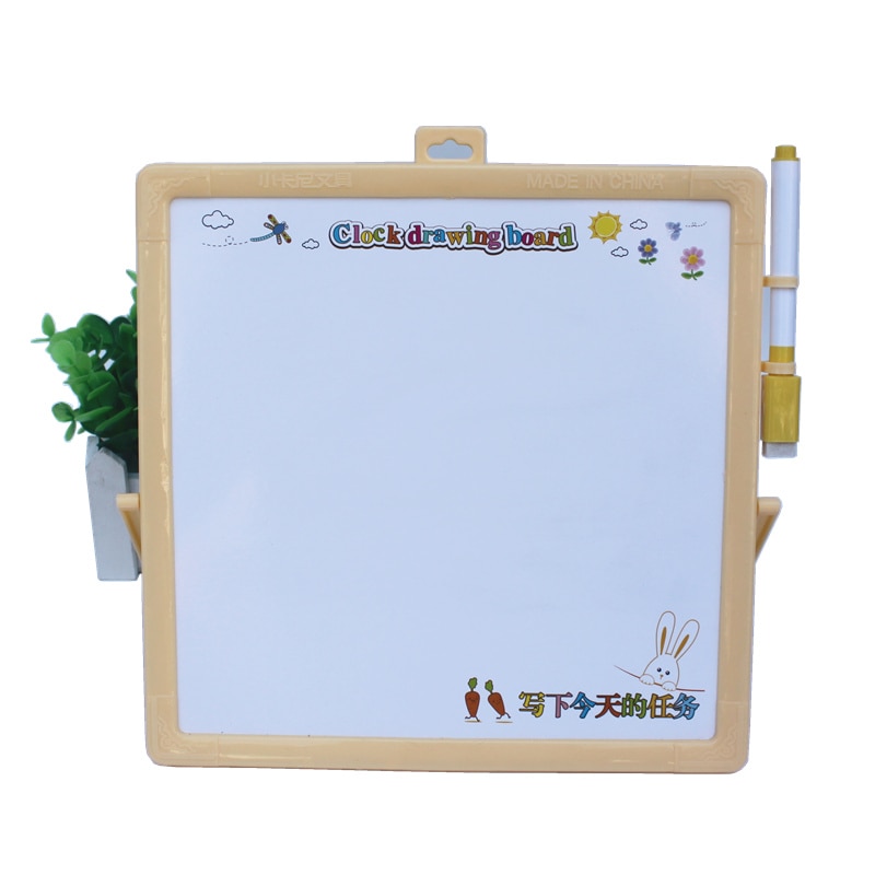 Kid's Whiteboard with Learning Clock