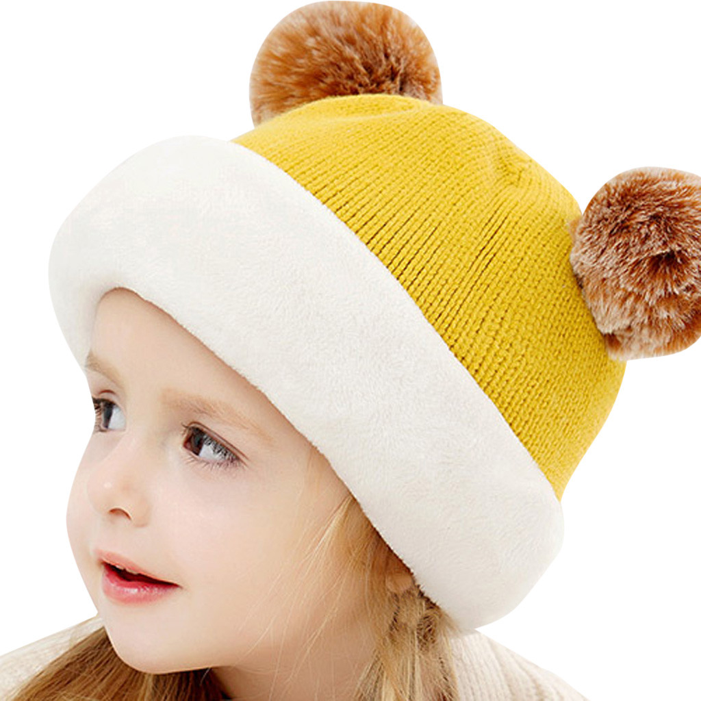 Kids Winter Hat Knitted Bonnet