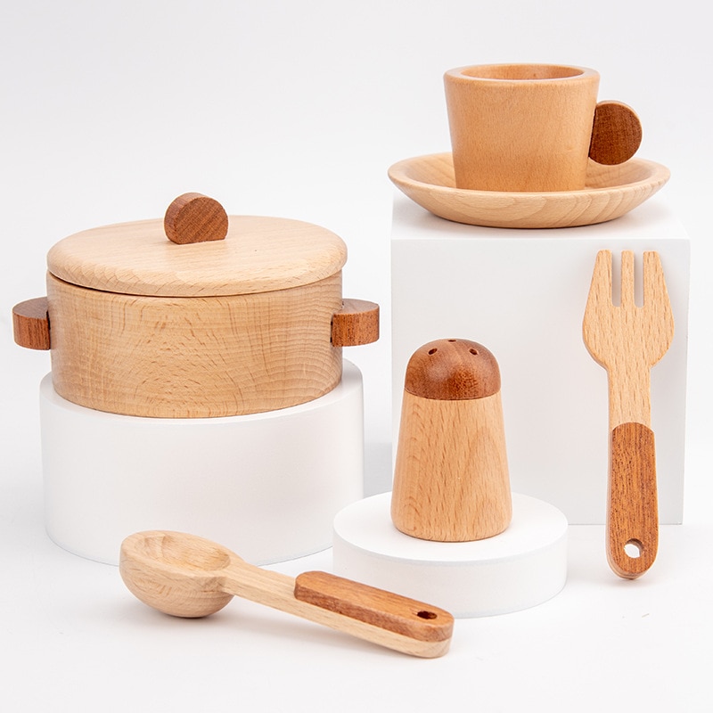 Kids Wooden Cooking Toys Set Kids Wooden Cooking Toys Set