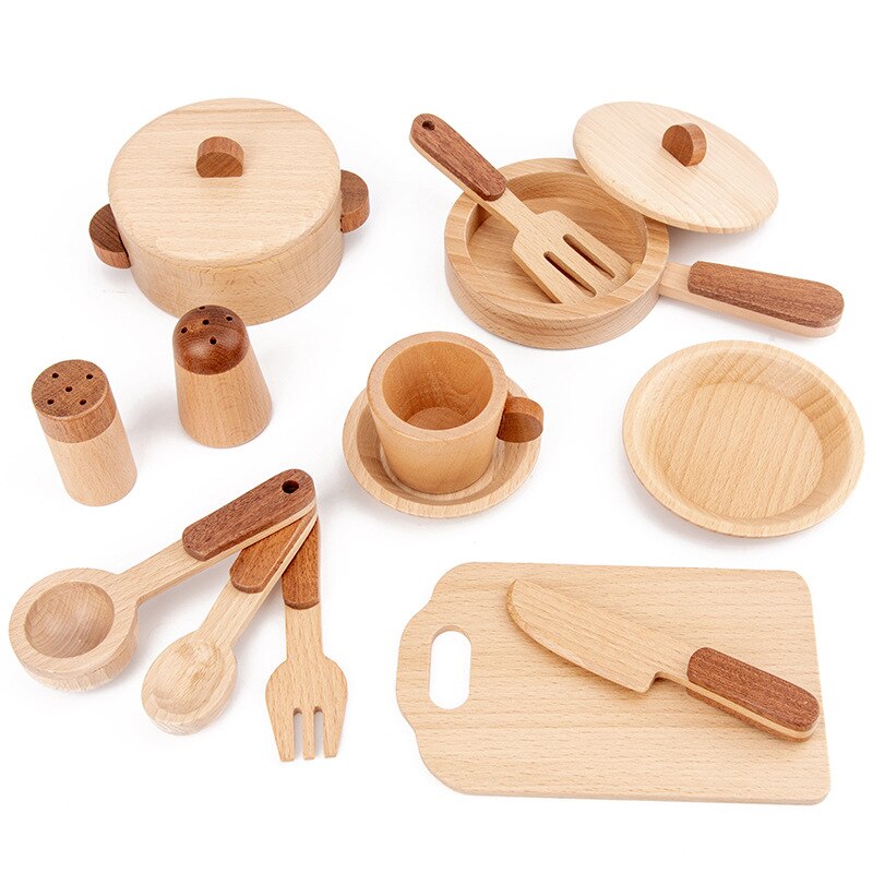 Kids Wooden Cooking Toys Set Kids Wooden Cooking Toys Set