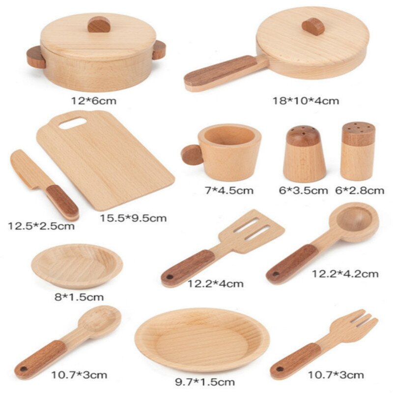 Kids Wooden Cooking Toys Set Kids Wooden Cooking Toys Set