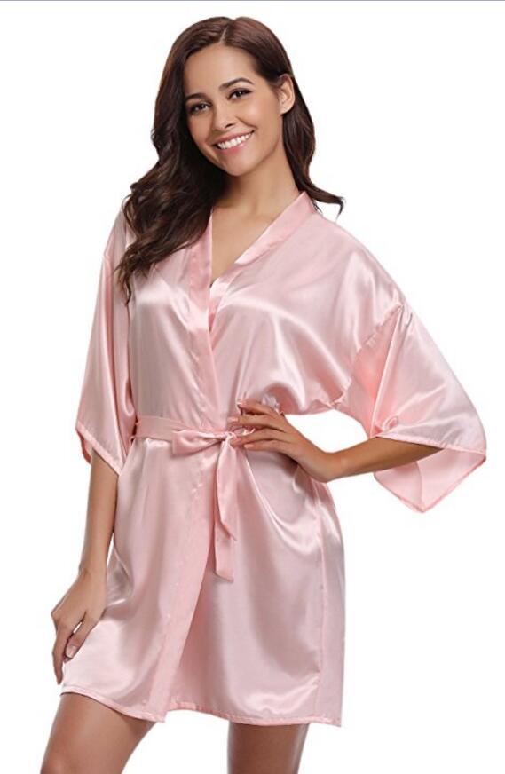 Kimono Robe Satin Bathrobe Kimono Robe Satin Bathrobe