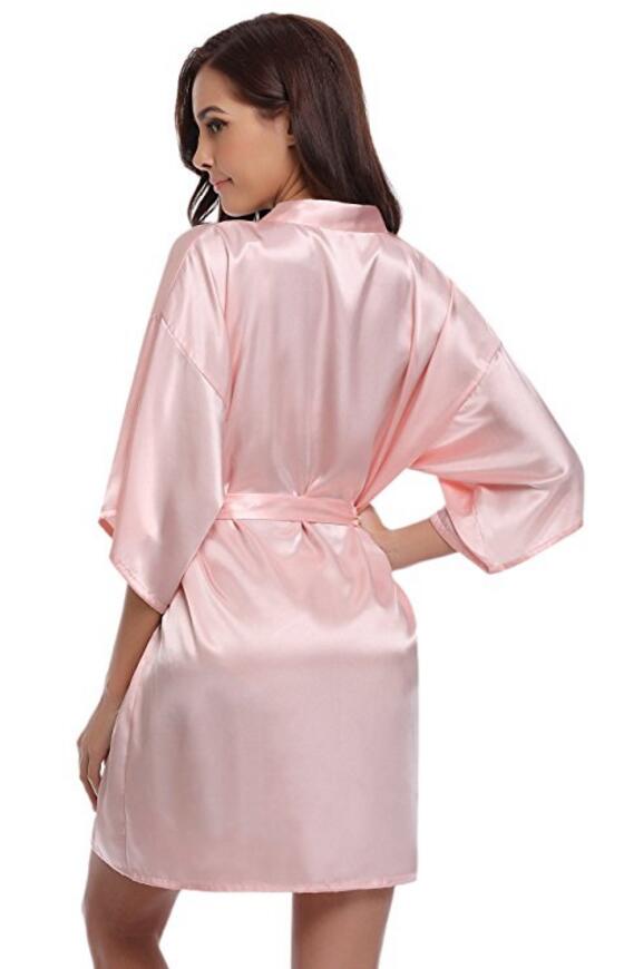 Kimono Robe Satin Bathrobe Kimono Robe Satin Bathrobe