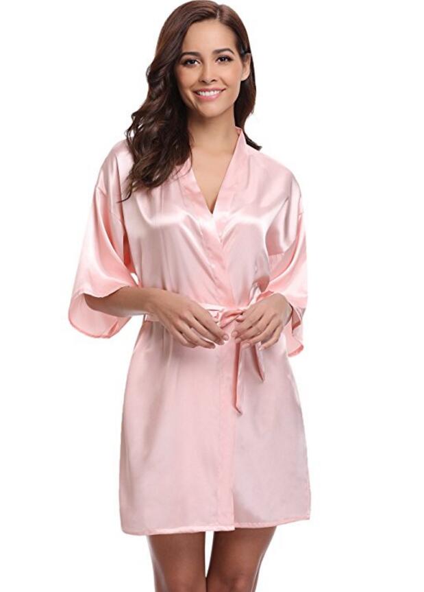 Kimono Robe Satin Bathrobe Kimono Robe Satin Bathrobe