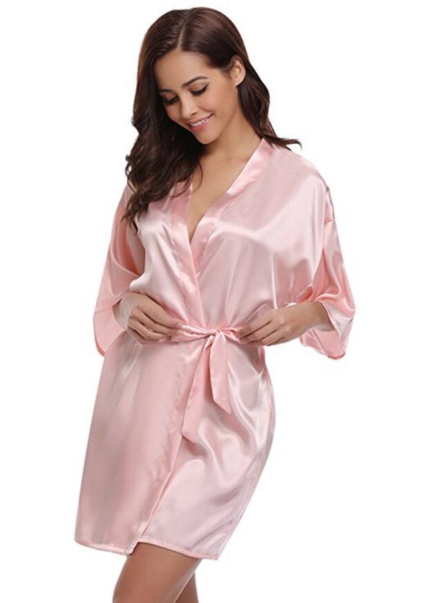 Kimono Robe Satin Bathrobe Kimono Robe Satin Bathrobe
