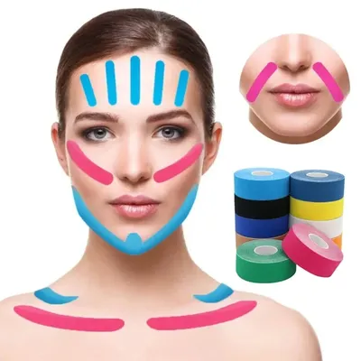 Kinesiology Tape for Face V Line Neck Eyes Lifting Tape Wrinkle Remover Sticker Facial Skin Care Tool Bandagem Elastica