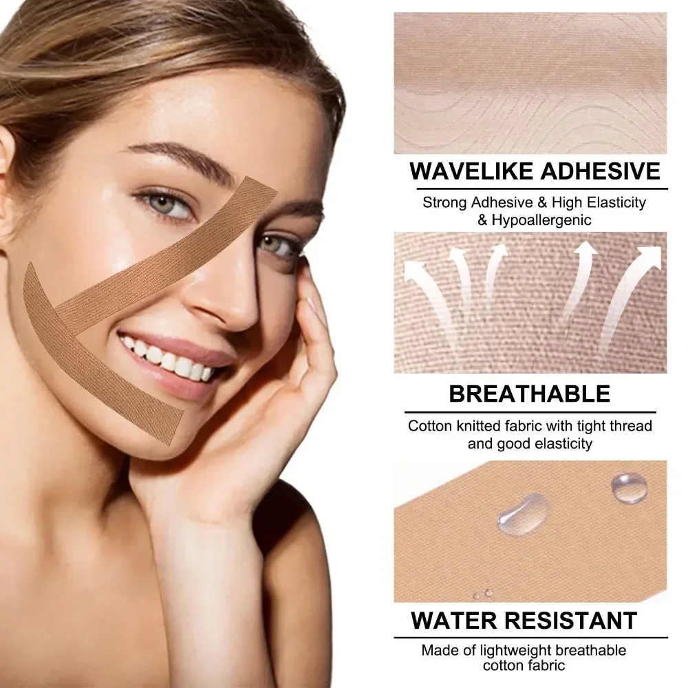 Kinesiology Tape for Face V Line Neck Eyes Lifting Tape Wrinkle Remover Sticker Facial Skin Care Tool Bandagem Elastica