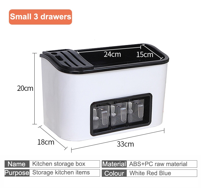 Kitchen Cabinet Organizer Utensil Spice Storage