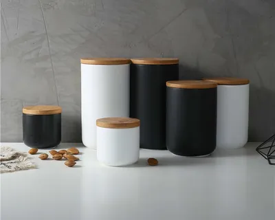 Kitchen Canisters Ceramic Jar with Lid