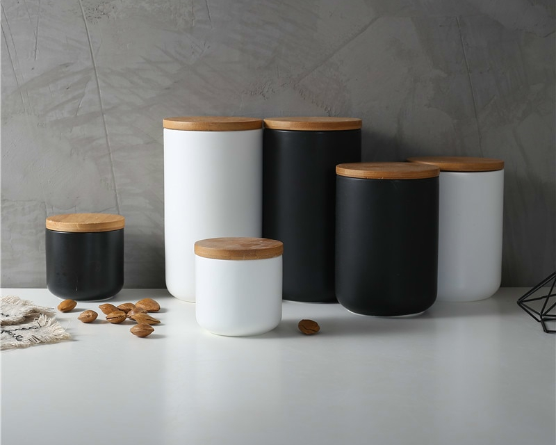 Kitchen Canisters Ceramic Jar with Lid
