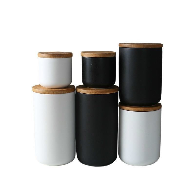 Kitchen Canisters Ceramic Jar with Lid