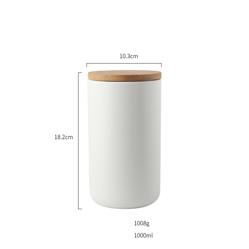 Kitchen Canisters Ceramic Jar with Lid