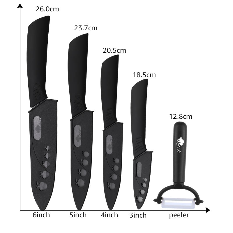 Kitchen Ceramic Knife Peeler Set Kitchen Ceramic Knife Peeler Set