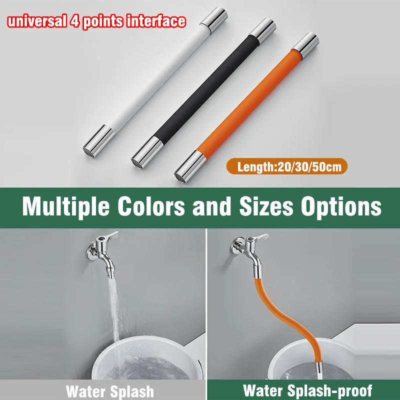 Kitchen Faucet Extension Hose Bathroom 360° Rotation Bending Faucet Extender Wash Basin Water Saving Tap Filter Kitchen Faucet Extension Hose Bathroom 360° Rotation Bending Faucet Extender Wash Basin Water Saving Tap Filter
