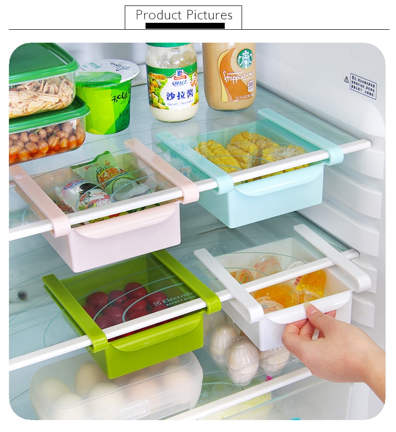 Kitchen Fridge Storage Rack