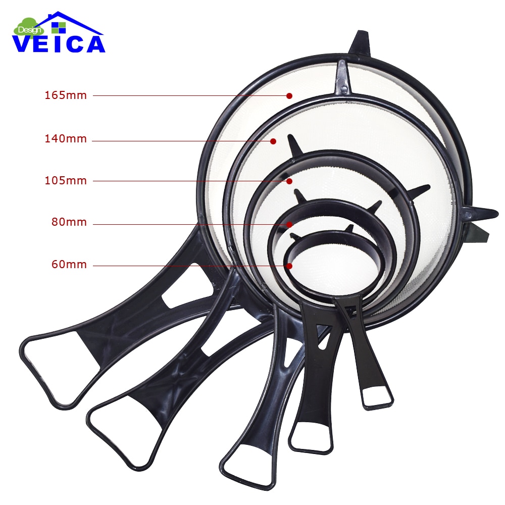 Kitchen Plastic Mesh Strainers (5pcs)