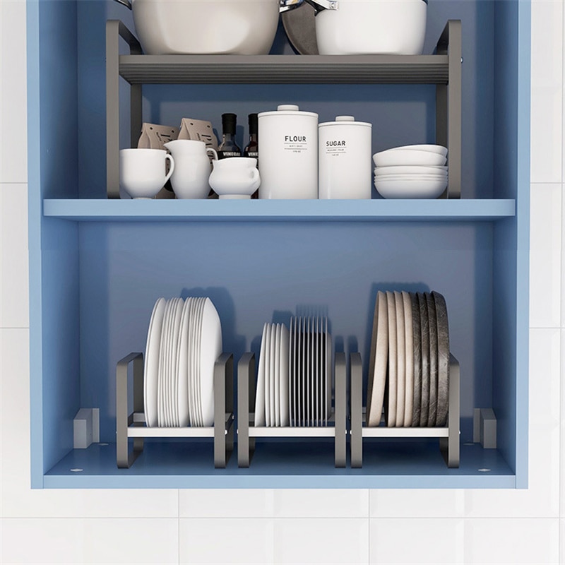 Kitchen Plate Organizer for Cabinet