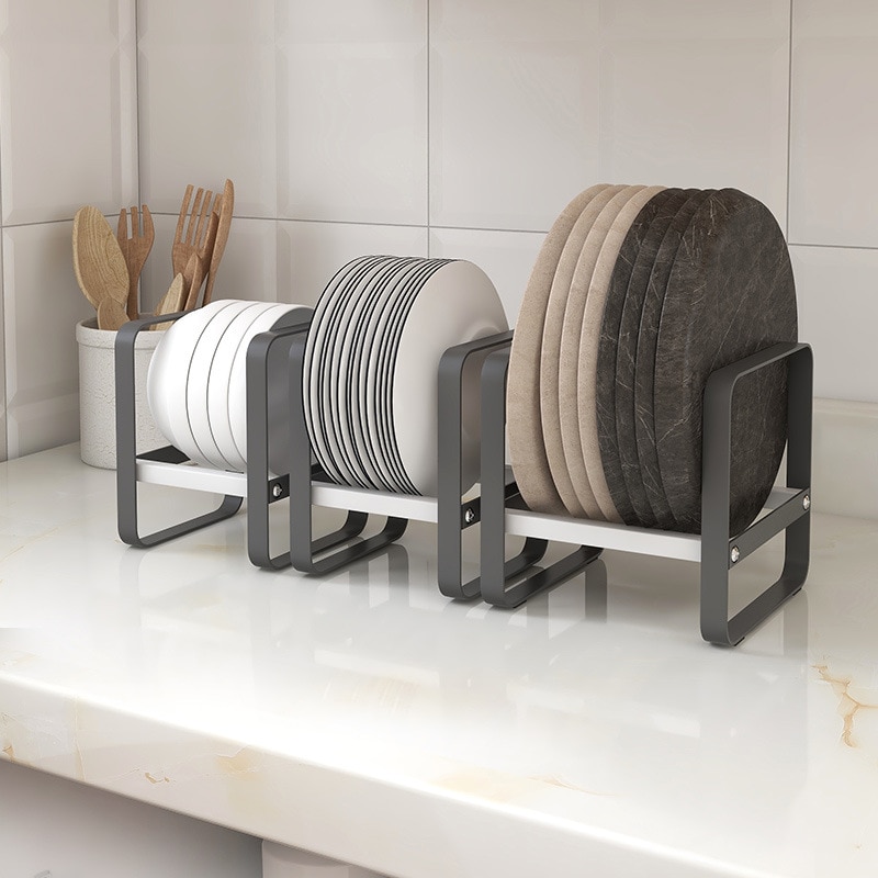 Kitchen Plate Organizer for Cabinet