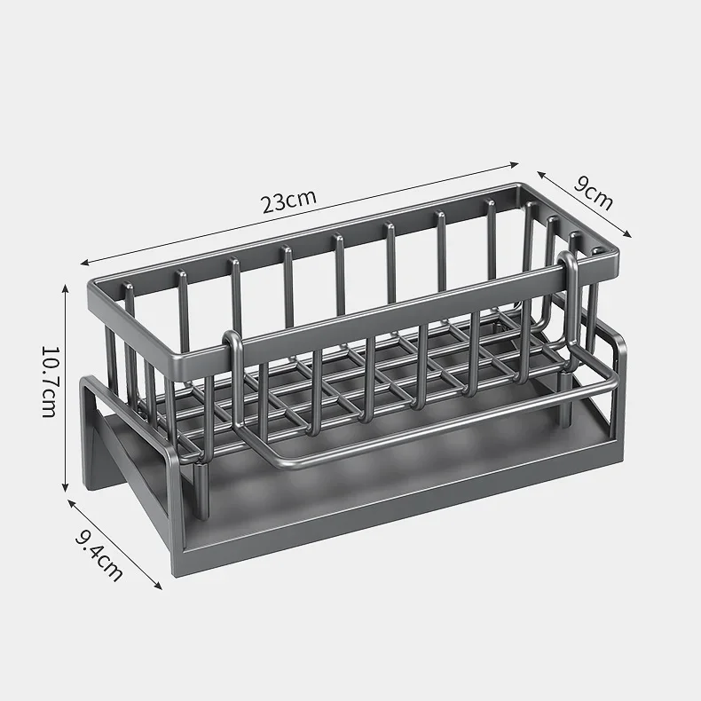 Kitchen Shelf Rag Storage Drainage Shelf No-Punch Storage Rack Home Spice Rack Sink Tap Sink Drainage Rack Kitchen