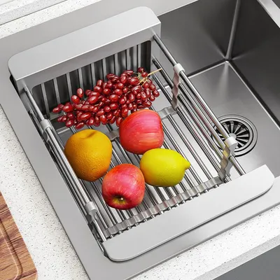 Kitchen Sink Drain Rack Dish Drain Rack Kitchen Basket Folding Drain Rack Stainless Steel Kitchen Sink Kitchen Washing Kitchen Sink Drain Rack Dish Drain Rack Kitchen Basket Folding Drain Rack Stainless Steel Kitchen Sink Kitchen Washing