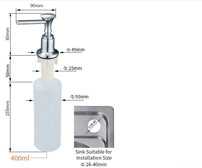 Kitchen Sink Soap Dispenser Liquid Dispenser