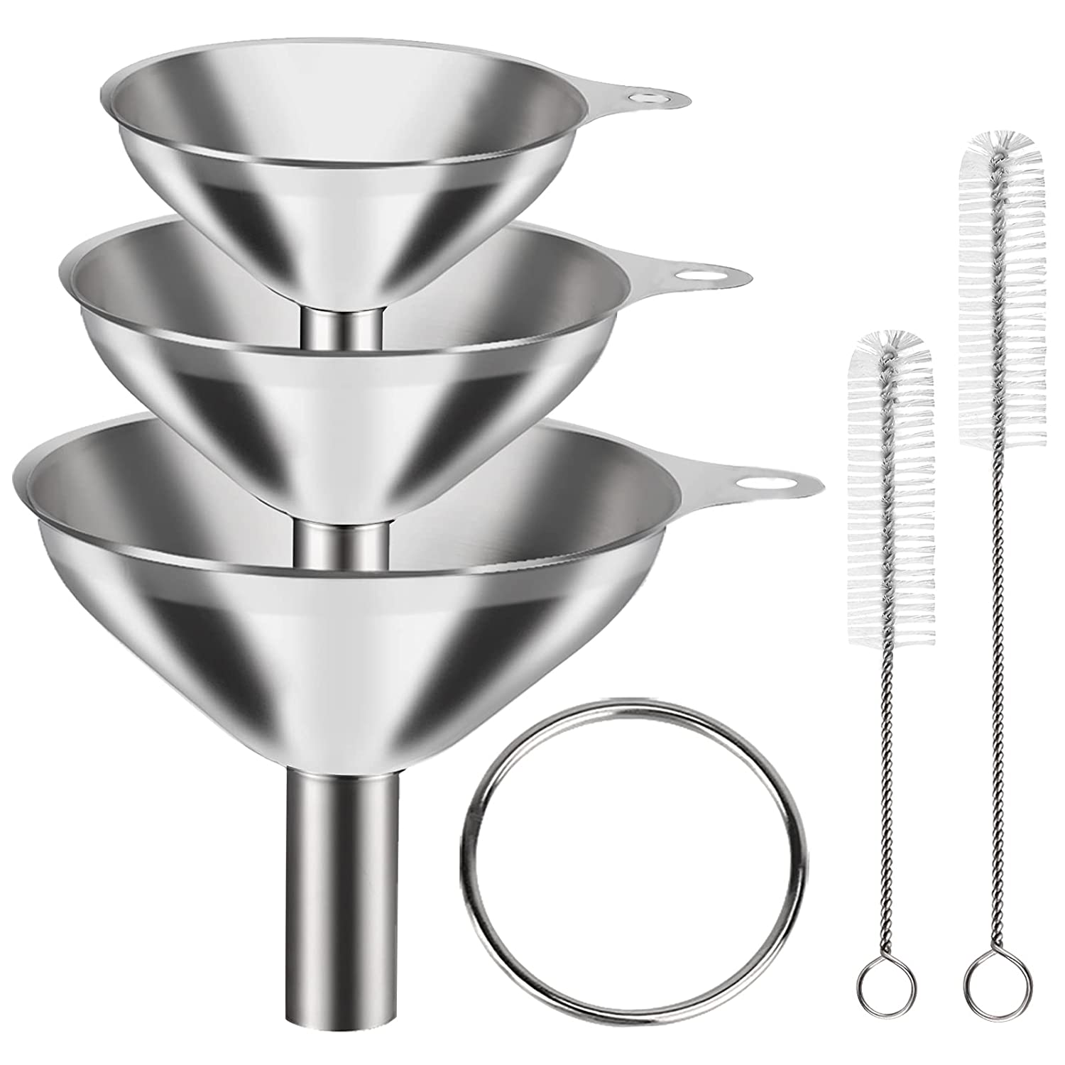 Kitchen Stainless Steel Funnels Set (6pcs) Kitchen Stainless Steel Funnels Set (6pcs)