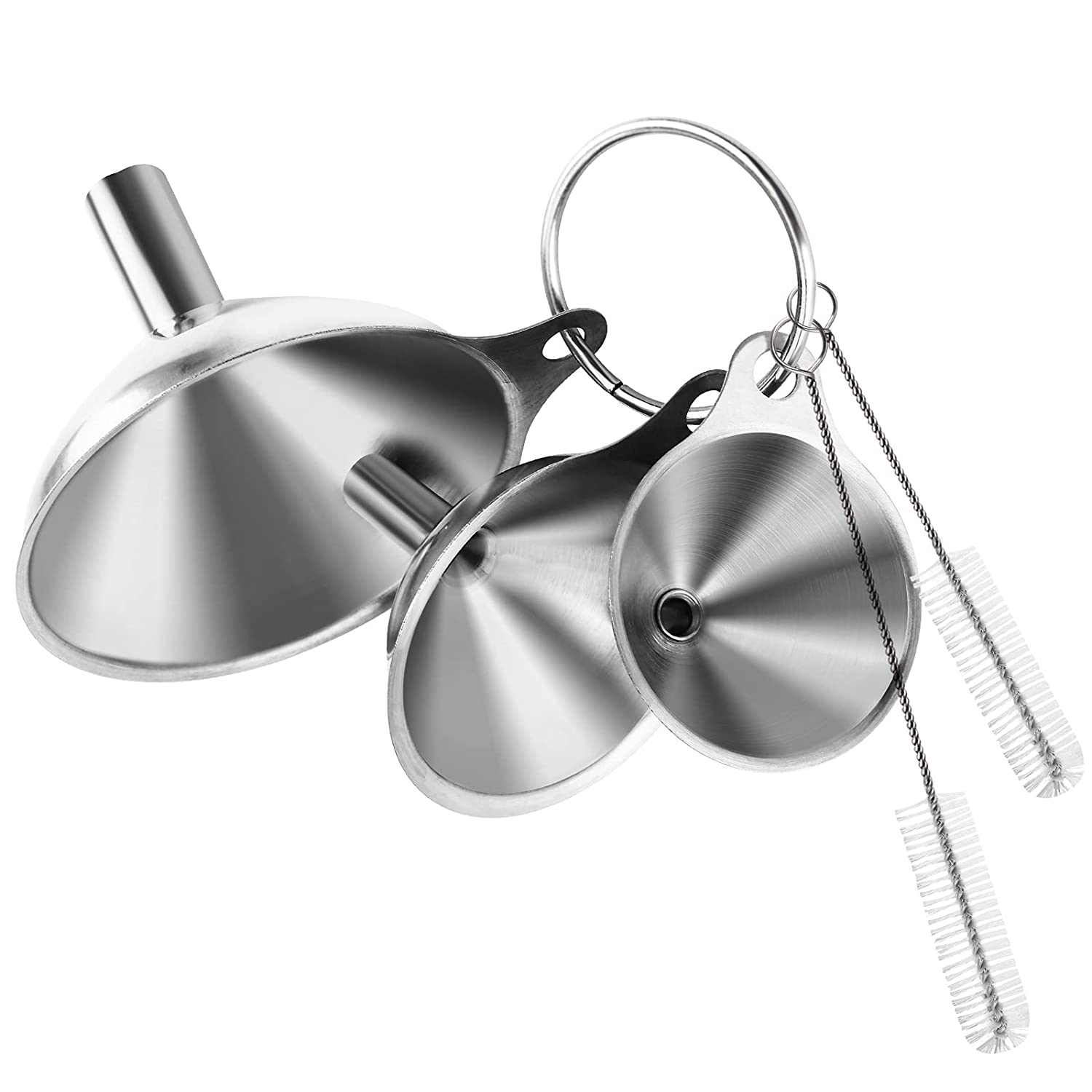 Kitchen Stainless Steel Funnels Set (6pcs)