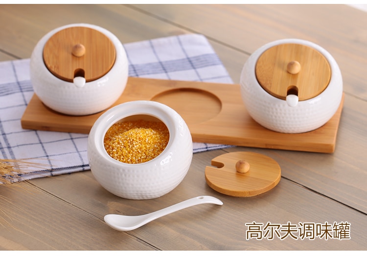 Kitchen Storage Jars Ceramic Jar Set (3pcs)