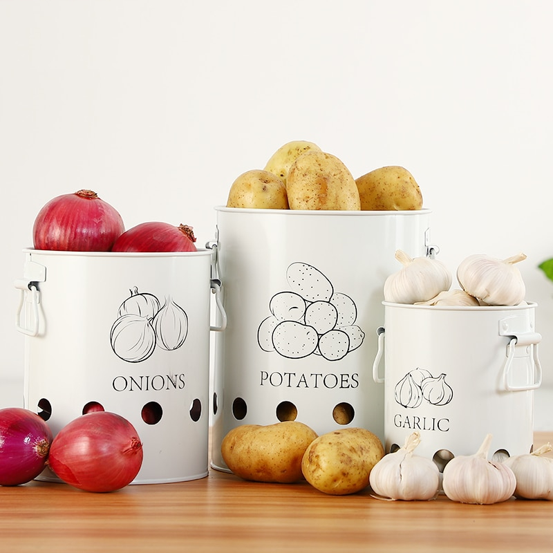 Kitchen Storage Tins with Bottom Holes (3pcs) Kitchen Storage Tins with Bottom Holes (3pcs)