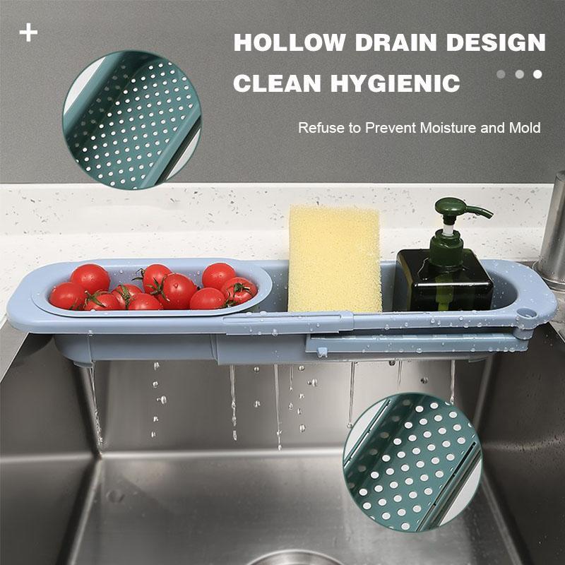 Kitchen Telescopic Sink Rack Drain