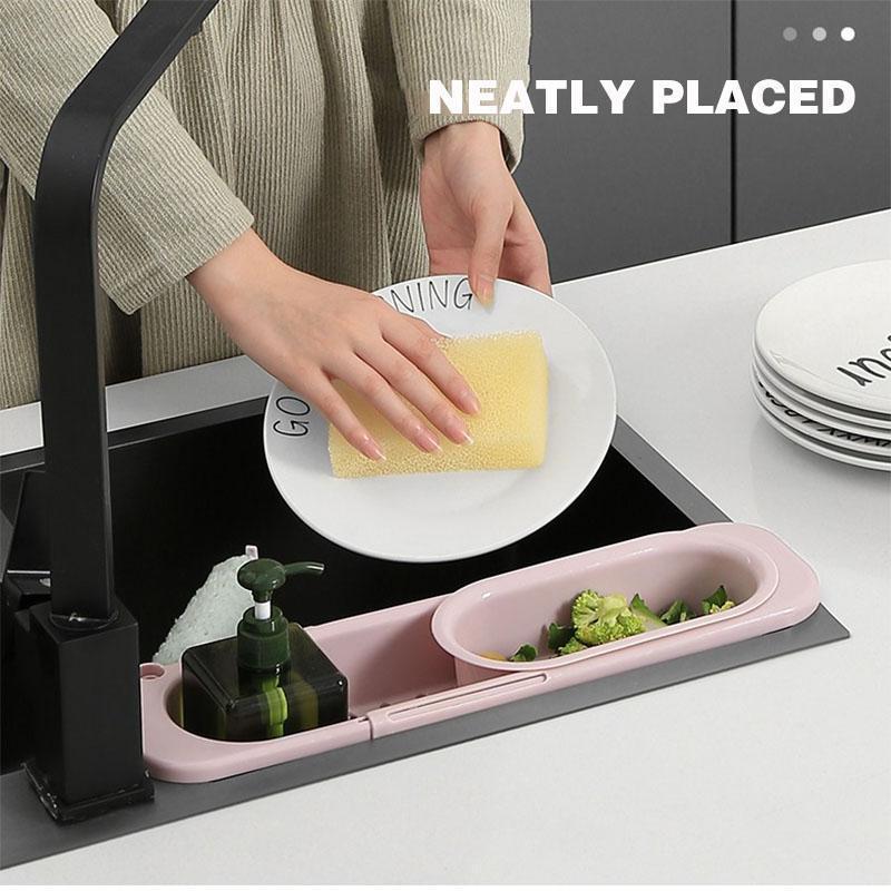 Kitchen Telescopic Sink Rack Drain