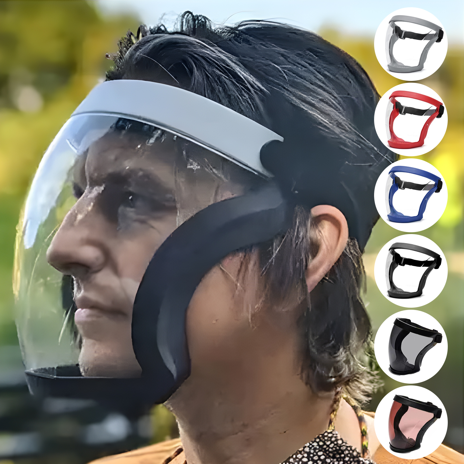 Kitchen Transparent Full Face Shield Home Oil Splash Proof Anti Fog Head Cover Safety Glasses Unisex Eye Protection Kitchen Transparent Full Face Shield Home Oil Splash Proof Anti Fog Head Cover Safety Glasses Unisex Eye Protection