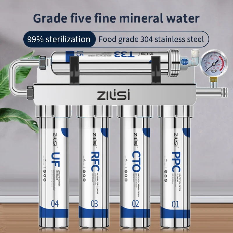 Kitchen Ultrafiltration Water Purifier Household Direct Drinking Water Purifier TapWater Purifier Five-Stage Water Kitchen Ultrafiltration Water Purifier Household Direct Drinking Water Purifier TapWater Purifier Five-Stage Water