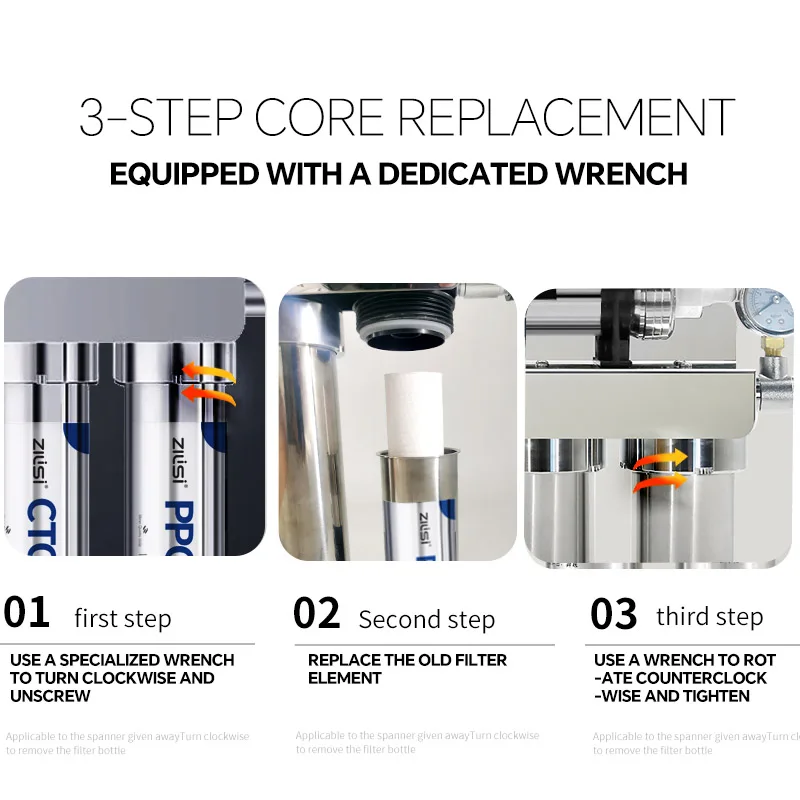 Kitchen Ultrafiltration Water Purifier Household Direct Drinking Water Purifier TapWater Purifier Five-Stage Water Kitchen Ultrafiltration Water Purifier Household Direct Drinking Water Purifier TapWater Purifier Five-Stage Water