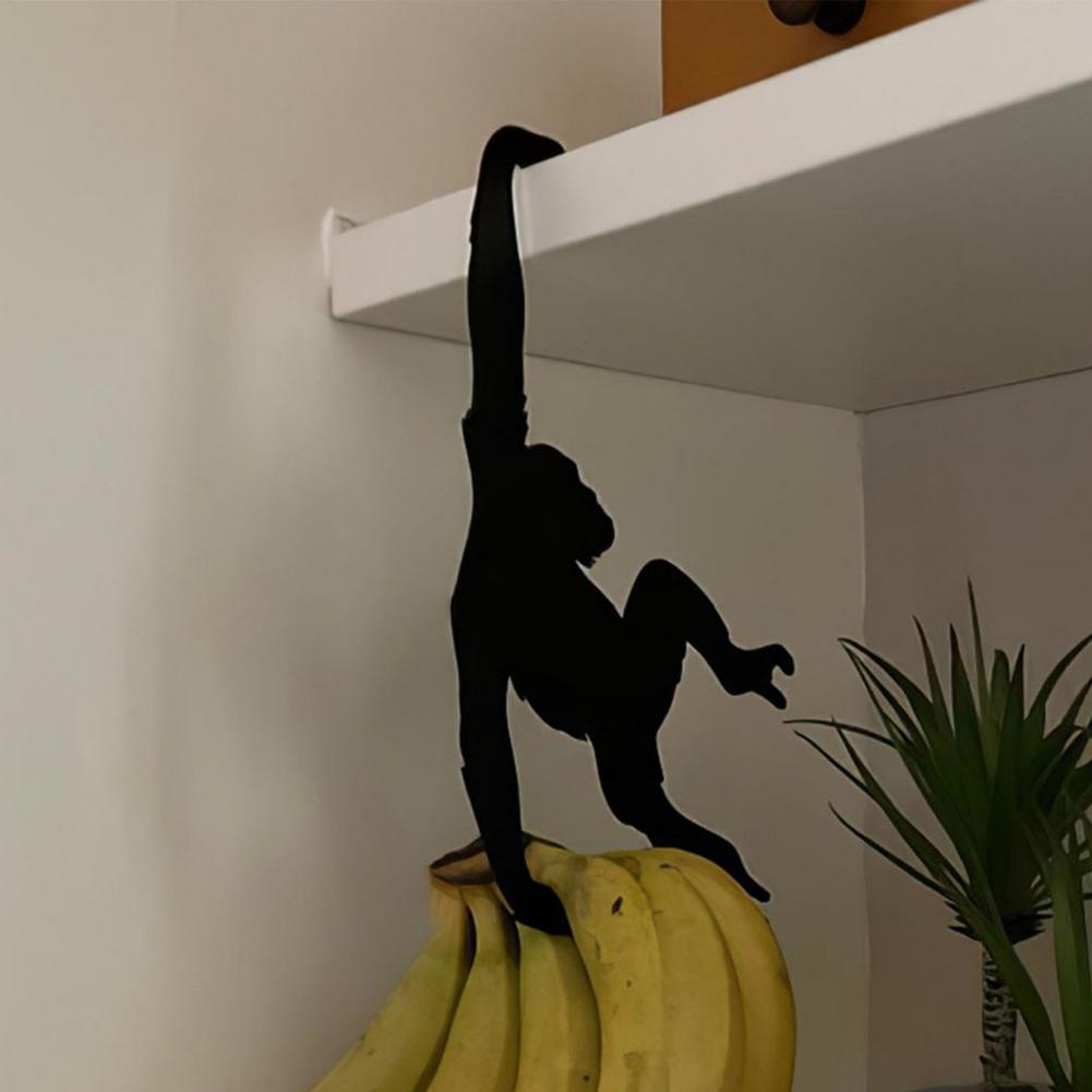 Kitchen Wall Door Metal Hook Key Hanger Cat Tail Monkey Shaped Decor Holder Clothes Storage Rack Seamless Hook Tool Kitchen Wall Door Metal Hook Key Hanger Cat Tail Monkey Shaped Decor Holder Clothes Storage Rack Seamless Hook Tool