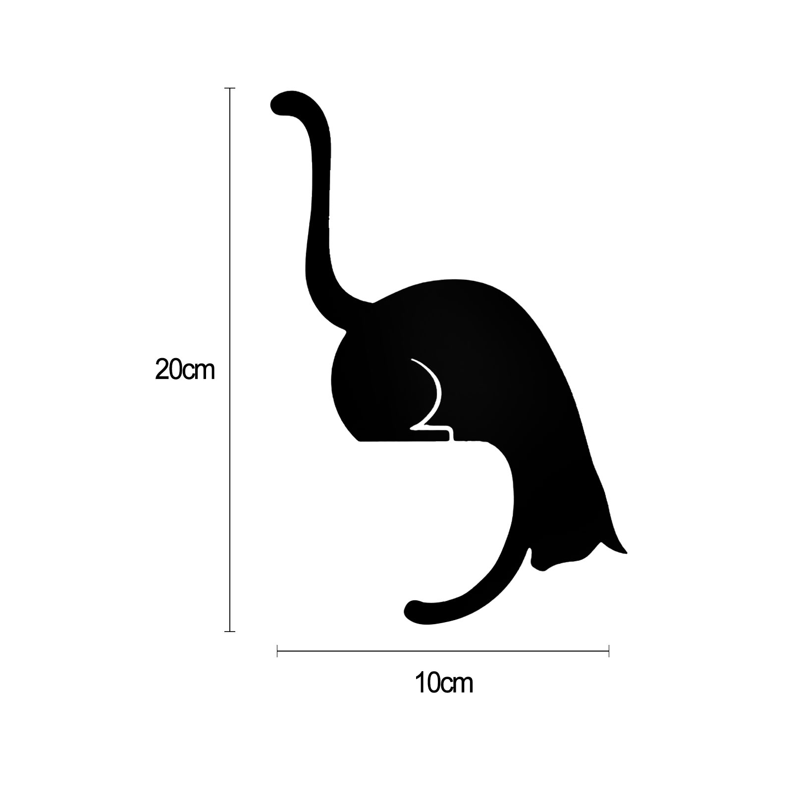 Kitchen Wall Door Metal Hook Key Hanger Cat Tail Monkey Shaped Decor Holder Clothes Storage Rack Seamless Hook Tool