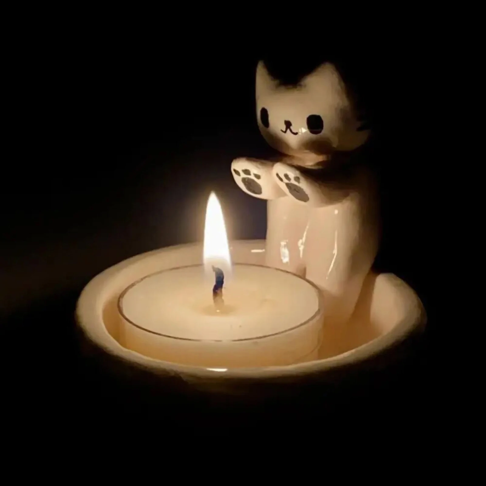 Kitten Candle Holder Cute Grilled Cat Aromatherapy Candle Holder Desktop Decorative Ornaments Birthday Gifts Kitten Candle Holder Cute Grilled Cat Aromatherapy Candle Holder Desktop Decorative Ornaments Birthday Gifts