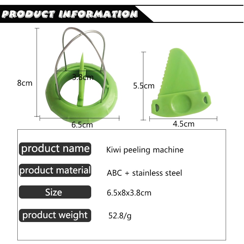 Kiwi Fruit Cutter and Slicer Tool