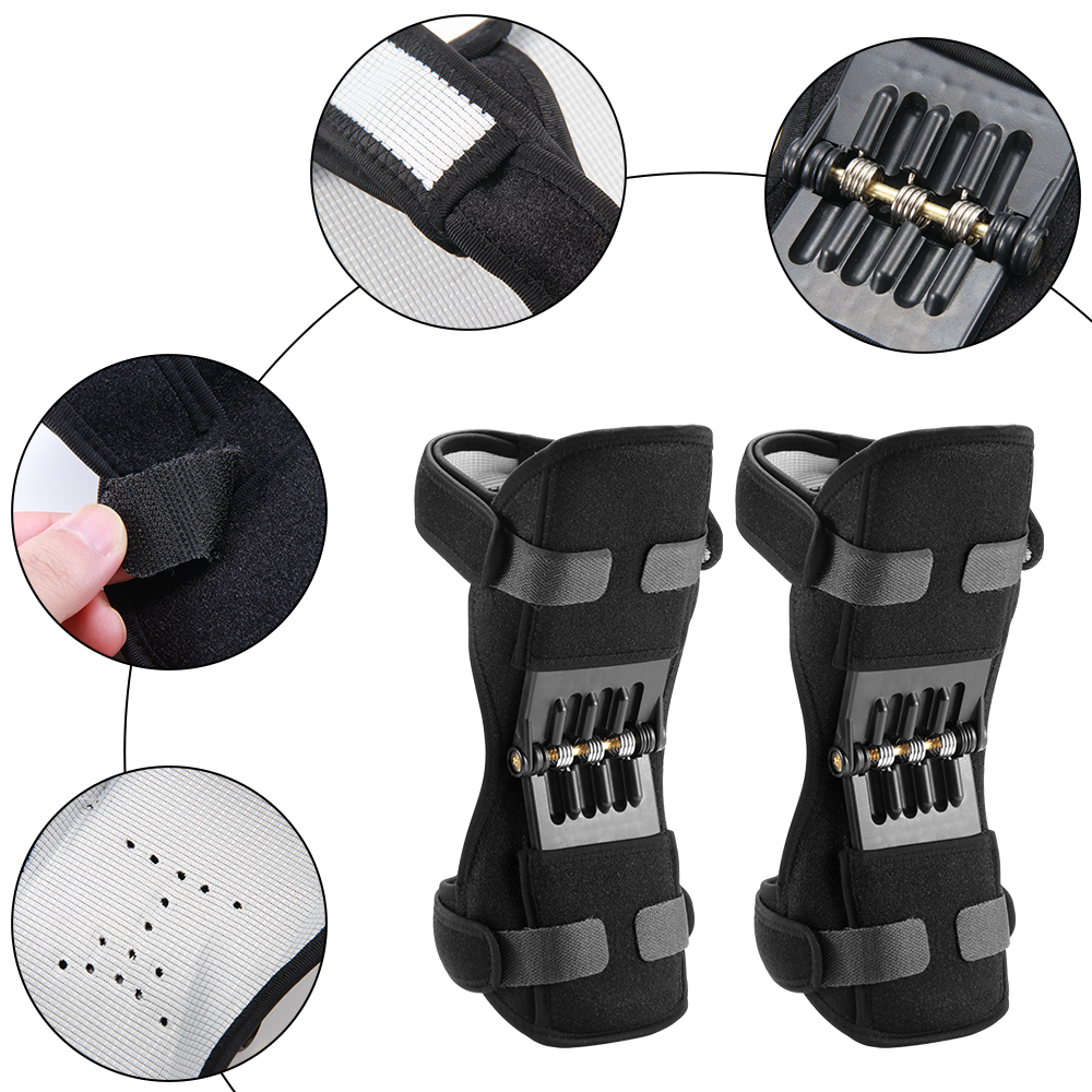 Knee Protection Booster Power Support Knee Pads Powerful Rebound Spring Force Sports Reduces Soreness Cold Leg
