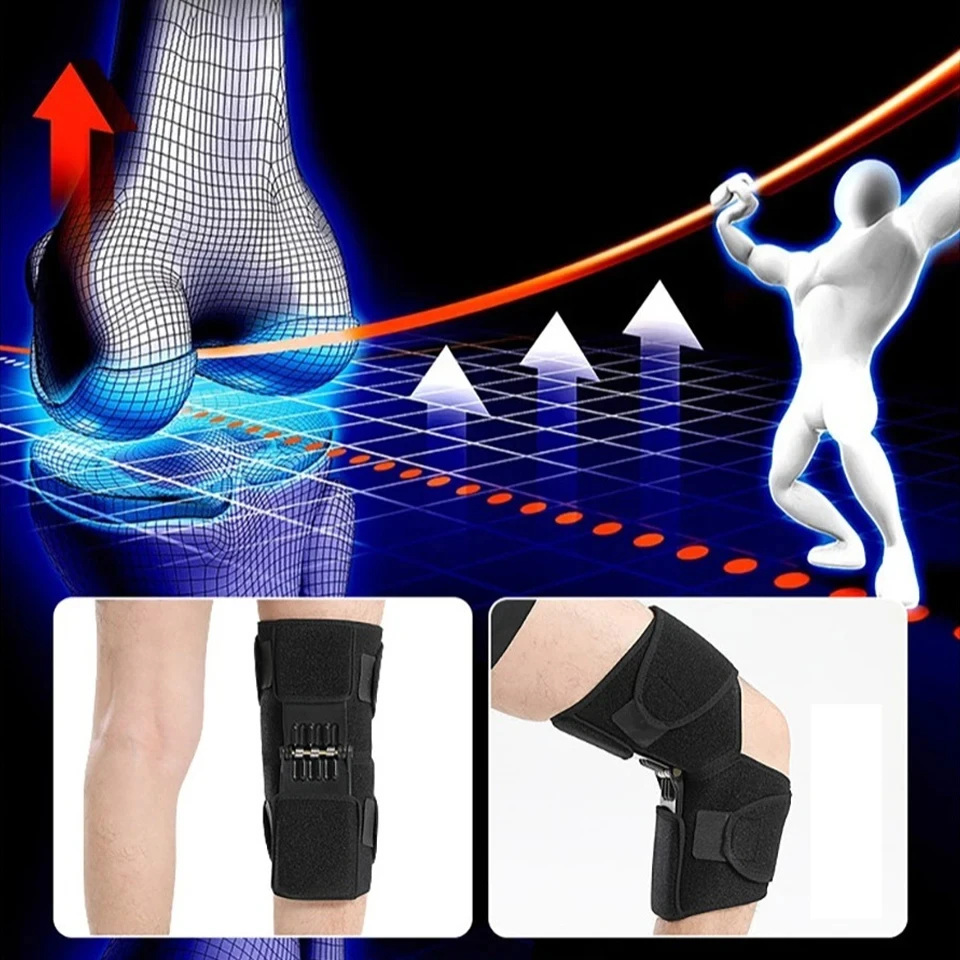 Knee Support Medical Power Lift Knee Weakly Brace Joint Support Spring Stabilizer Gym sports Heath Care Leg Stretcher Knee Support Medical Power Lift Knee Weakly Brace Joint Support Spring Stabilizer Gym sports Heath Care Leg Stretcher