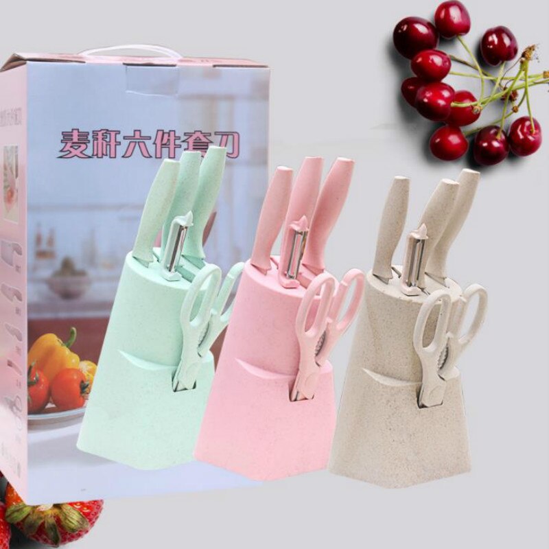 Knife Block Set in Pastel Color