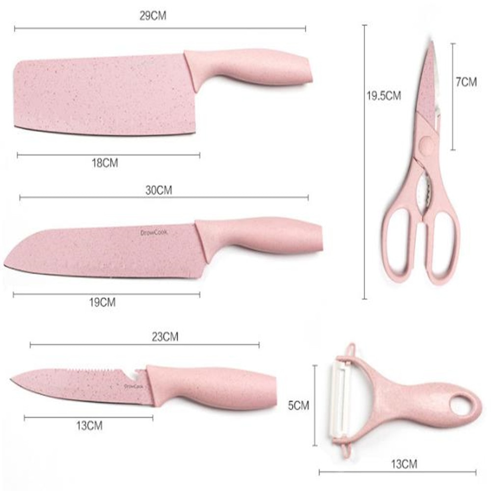 Knife Block Set in Pastel Color