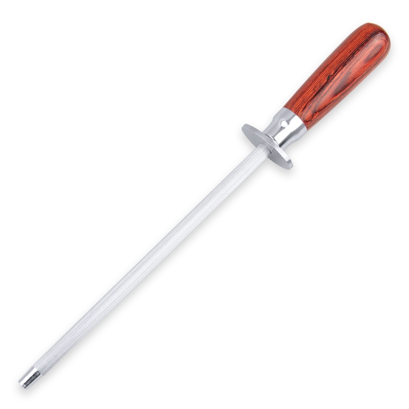 Knife Sharpener Rod Wooden Handle