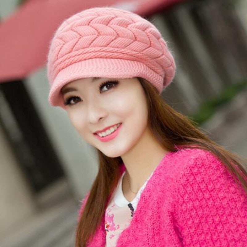 Knit Hat Ladies Beanie Cap