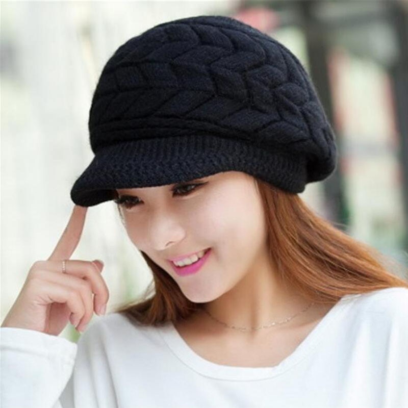 Knit Hat Ladies Beanie Cap