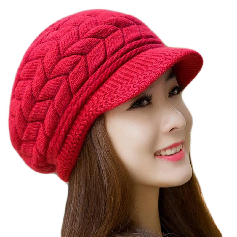 Knit Hat Ladies Beanie Cap