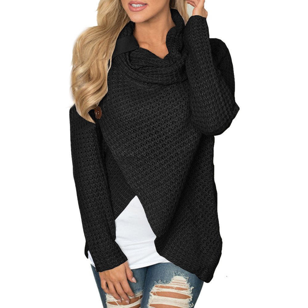 Knit Sweater Pullover Wrap Knit Sweater Pullover Wrap