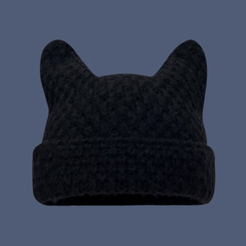Knitted Acrylic Cat Beanie Hat