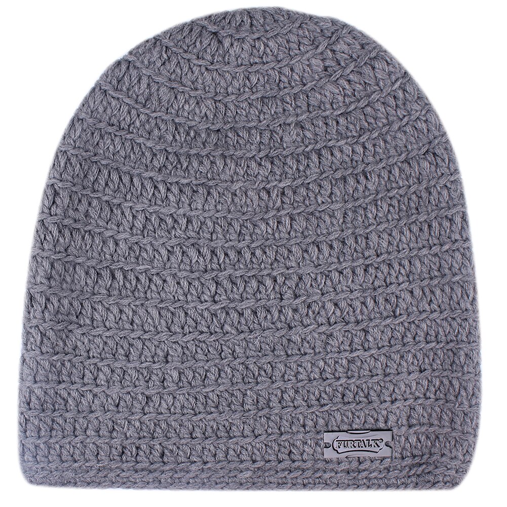 Knitted Beanie Hat Men's Winter Cap